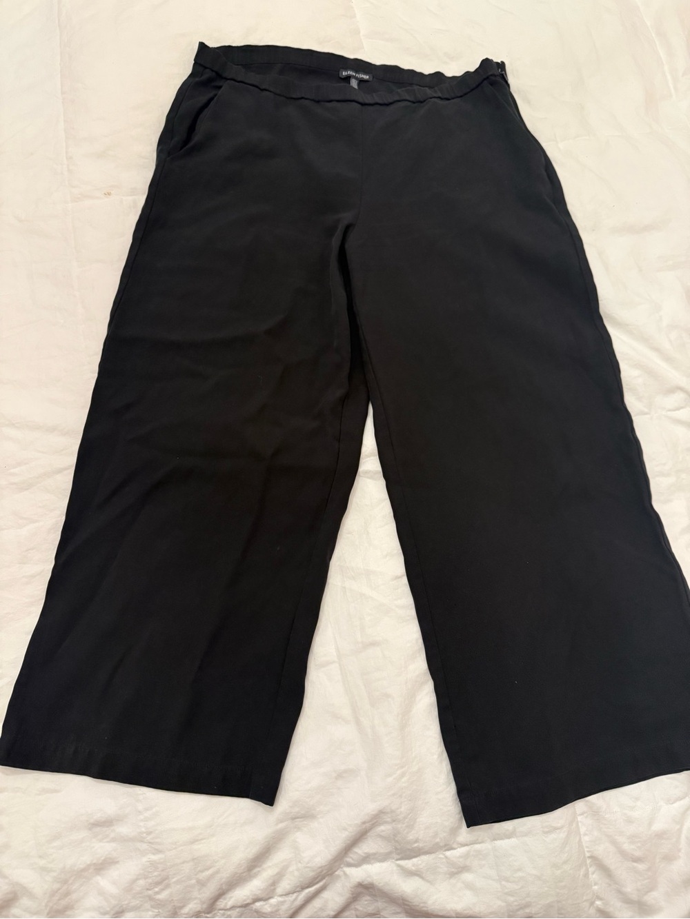 Eileen Fisher cropped wide leg pant